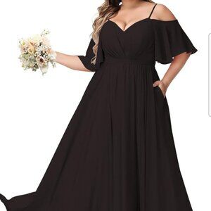 **Brand NEW** Black Chiffon Formal/Bridesmaid Dress for Women- Size 20